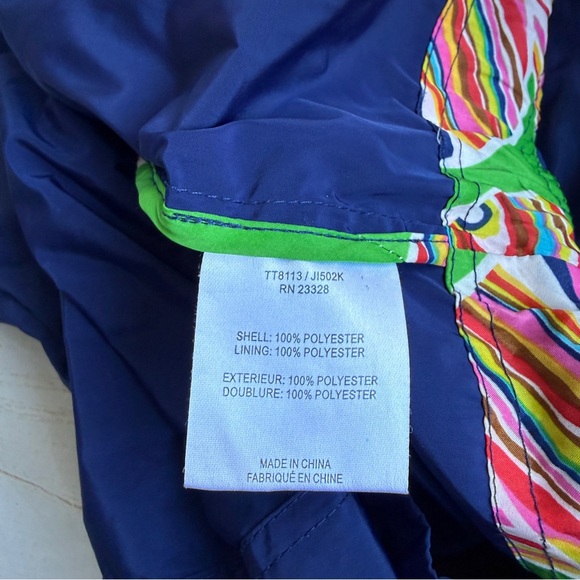 Trina Turk Blue Belted Rain Trench Coat | Size M | Classic & Chic - Picture 14 of 14